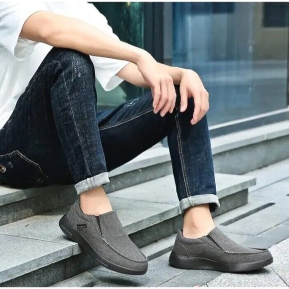 OrthoComfoot Men\'s Slip On Loafers,Arch Support Extra Cushioning & Pain.… main image 12